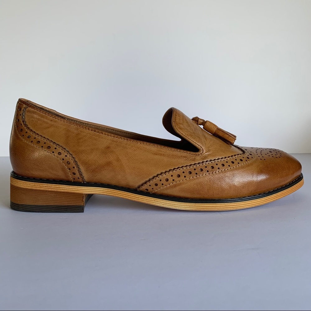Mona Flying Tassel Leather Penny Loafer Euro 42
